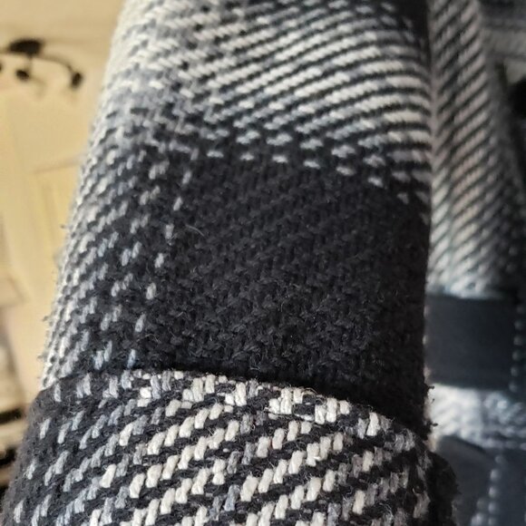 Point Zero Houndstooth Black & White Plaid Jacket size large - Picture 8 of 10